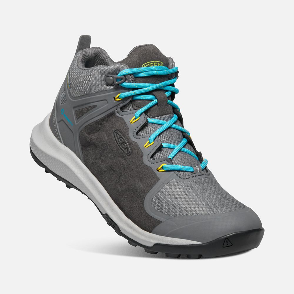 Keen Laarzen Dames Grijs/Turquoise - Explore Waterproof - 35147-UVYW